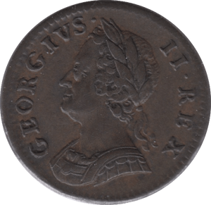 1754 FARTHING ( AUNC ) - Farthing - Cambridgeshire Coins