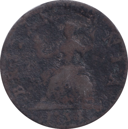 1754 FARTHING ( FAIR ) - Farthing - Cambridgeshire Coins