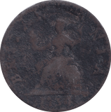 1754 FARTHING ( FAIR ) - Farthing - Cambridgeshire Coins