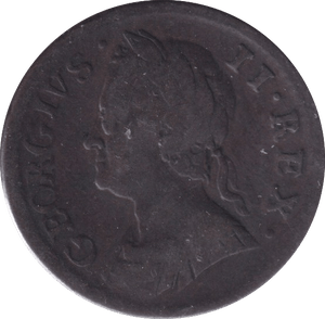 1754 FARTHING ( FINE ) - Farthing - Cambridgeshire Coins