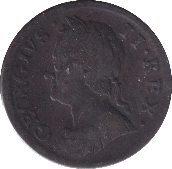 1754 FARTHING ( FINE ) - Farthing - Cambridgeshire Coins