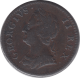 1754 FARTHING ( GF ) 6 - Farthing - Cambridgeshire Coins