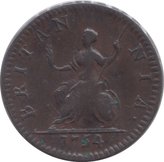 1754 FARTHING ( GF ) 6 - Farthing - Cambridgeshire Coins