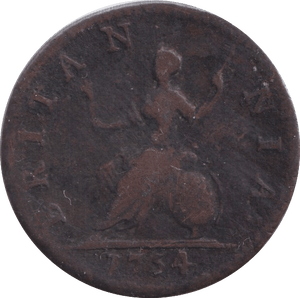 1754 FARTHING ( NF ) - Farthing - Cambridgeshire Coins