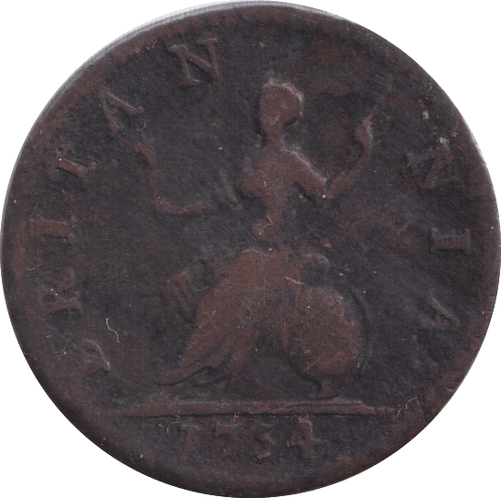 1754 FARTHING ( NF ) - Farthing - Cambridgeshire Coins