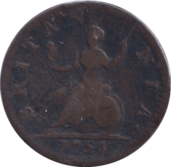 1754 FARTHING ( NF ) - Farthing - Cambridgeshire Coins