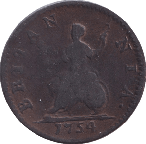 1754 FARTHING ( NF ) - Farthing - Cambridgeshire Coins