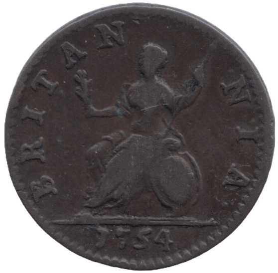 1754 FARTHING ( VF ) - Farthing - Cambridgeshire Coins