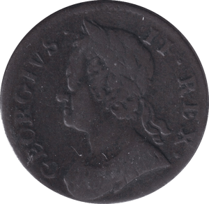 1754 HALFPENNY ( FINE ) - Halfpenny - Cambridgeshire Coins