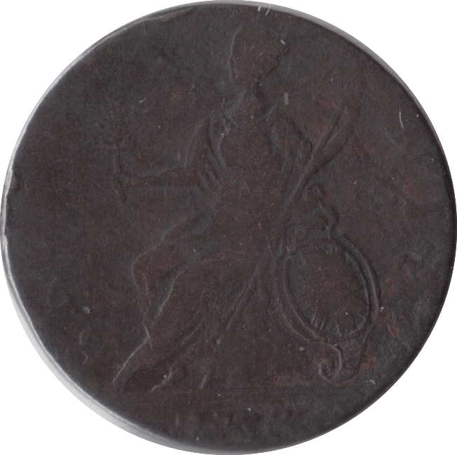 1757 HALFPENNY ( FAIR ) - HALFPENNY - Cambridgeshire Coins