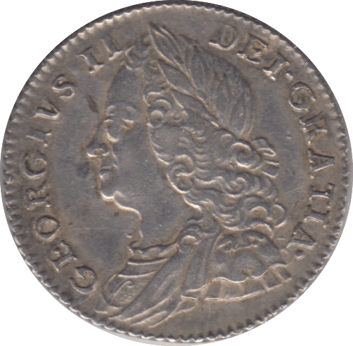 1757 SIXPENCE ( EF ) 3 - Sixpence - Cambridgeshire Coins