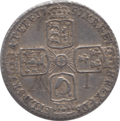 1757 SIXPENCE ( EF ) 3 - Sixpence - Cambridgeshire Coins