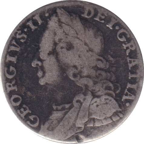 1757 SIXPENCE ( FINE ) 3 - SIXPENCE - Cambridgeshire Coins