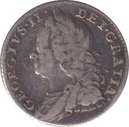 1757 SIXPENCE ( FINE ) - SIXPENCE - Cambridgeshire Coins