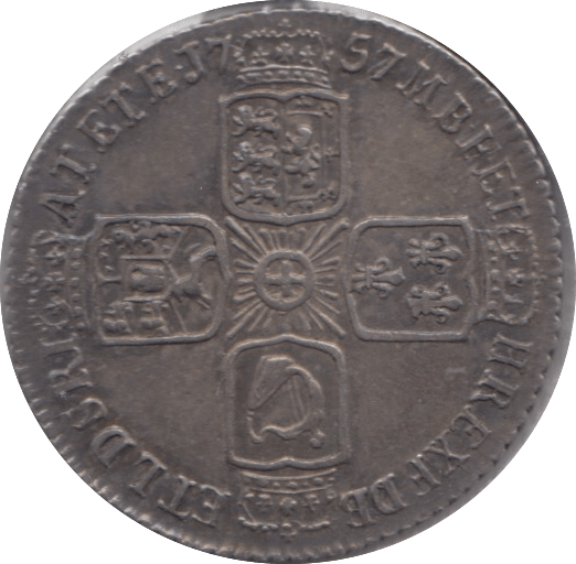 1757 SIXPENCE ( GVF ) - Sixpence - Cambridgeshire Coins