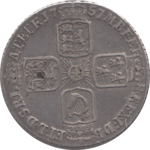 1757 SIXPENCE ( VF ) 3 - Sixpence - Cambridgeshire Coins