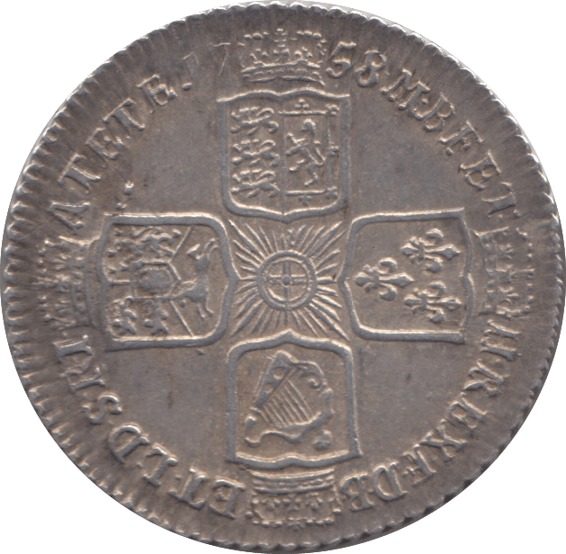 1758 SHILLING ( EF ) - Shilling - Cambridgeshire Coins