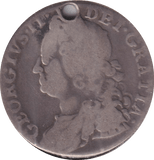 1758 SHILLING ( FAIR ) HOLED - Shilling - Cambridgeshire Coins