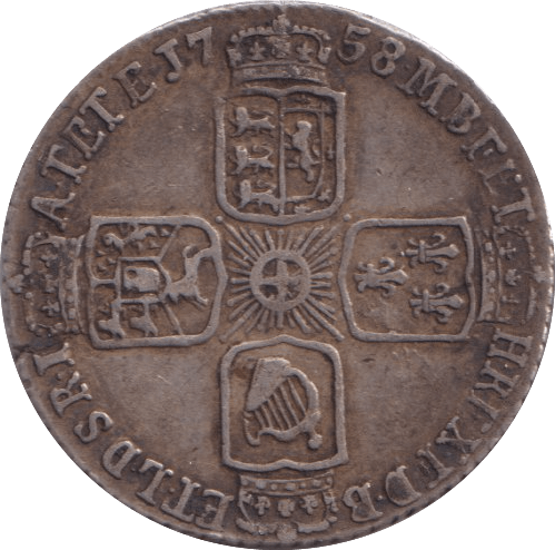 1758 SIXPENCE ( GF ) - SIXPENCE - Cambridgeshire Coins