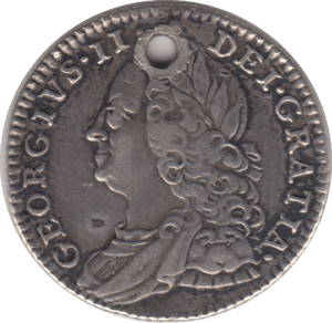 1758 SIXPENCE ( GVF ) HOLED - Sixpence - Cambridgeshire Coins