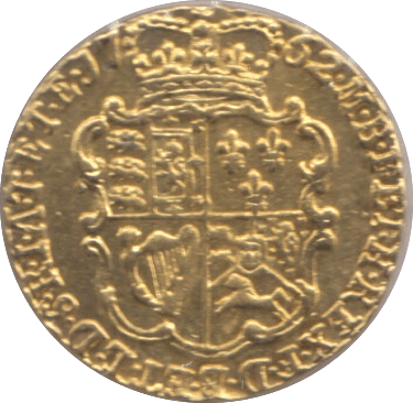 1762 GOLD QUARTER GUINEA ( EF ) GOLD GEORGE III EX MOUNT - Guineas - Cambridgeshire Coins