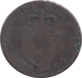 1766 IRELAND HALF PENNY - WORLD COINS - Cambridgeshire Coins