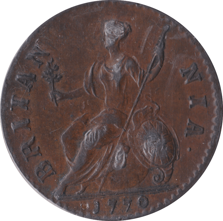 1770 HALFPENNY ( EF ) - Halfpenny - Cambridgeshire Coins