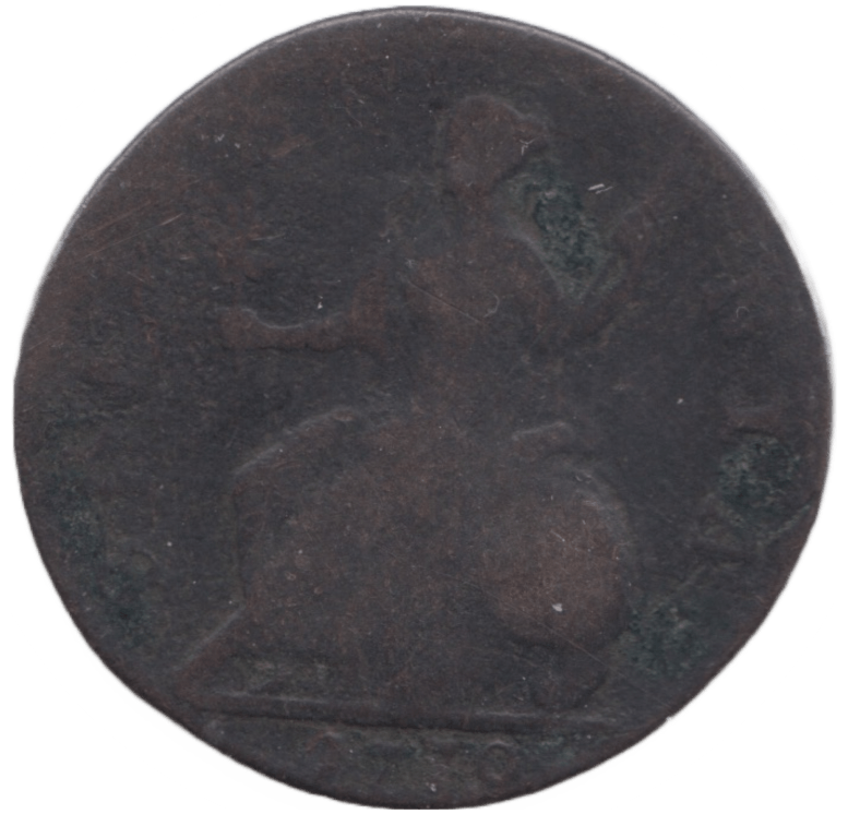 1770 HALFPENNY ( FINE ) - Halfpenny - Cambridgeshire Coins