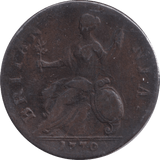 1770 HALFPENNY ( GF ) - Halfpenny - Cambridgeshire Coins