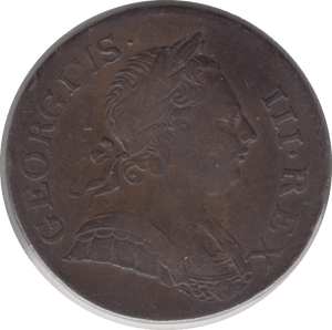 1772 HALF PENNY ( GVF ) - Halfpenny - Cambridgeshire Coins