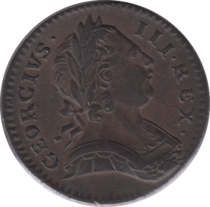 1773 FARTHING ( AUNC ) - Farthing - Cambridgeshire Coins