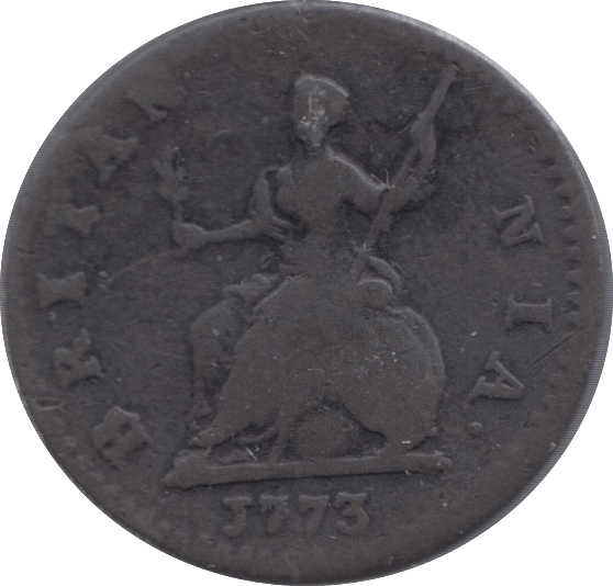 1773 FARTHING ( FINE ) - Farthing - Cambridgeshire Coins