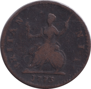 1773 FARTHING ( FINE ) - Farthing - Cambridgeshire Coins