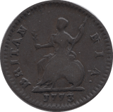 1773 FARTHING ( GF ) 1 - Farthing - Cambridgeshire Coins