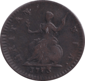 1773 FARTHING ( GF ) - Farthing - Cambridgeshire Coins