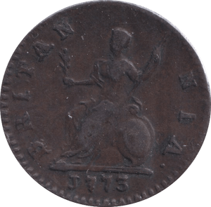 1773 FARTHING ( VF ) - Farthing - Cambridgeshire Coins