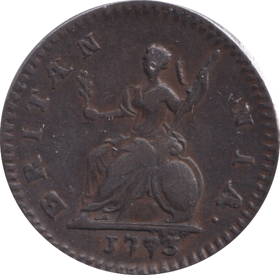 1773 FARTHING ( VF ) - Farthing - Cambridgeshire Coins