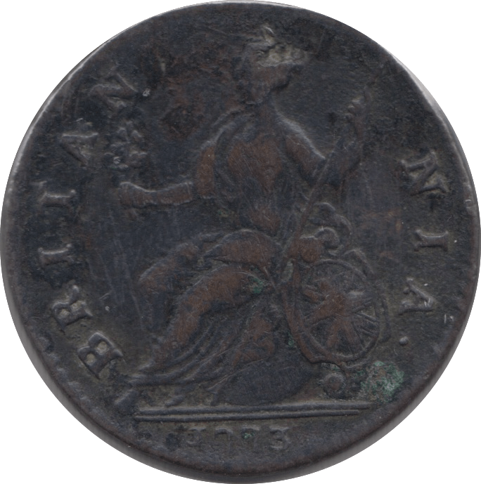 1773 HALFPENNY ( GF ) 2 - Halfpenny - Cambridgeshire Coins