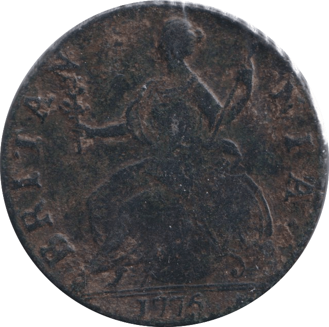 1774 HALFPENNY ( FINE ) - Halfpenny - Cambridgeshire Coins