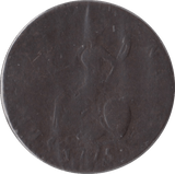 1775 FARTHING ( FINE ) - Farthing - Cambridgeshire Coins