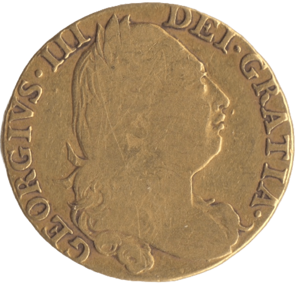 1775 GOLD ONE GUINEA GOLD ( FINE ) - Guineas - Cambridgeshire Coins