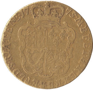 1775 GOLD ONE GUINEA GOLD ( FINE ) - Guineas - Cambridgeshire Coins