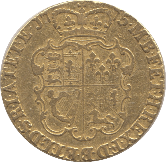 1775 GOLD ONE GUINEA GOLD ( VF ) - Guineas - Cambridgeshire Coins