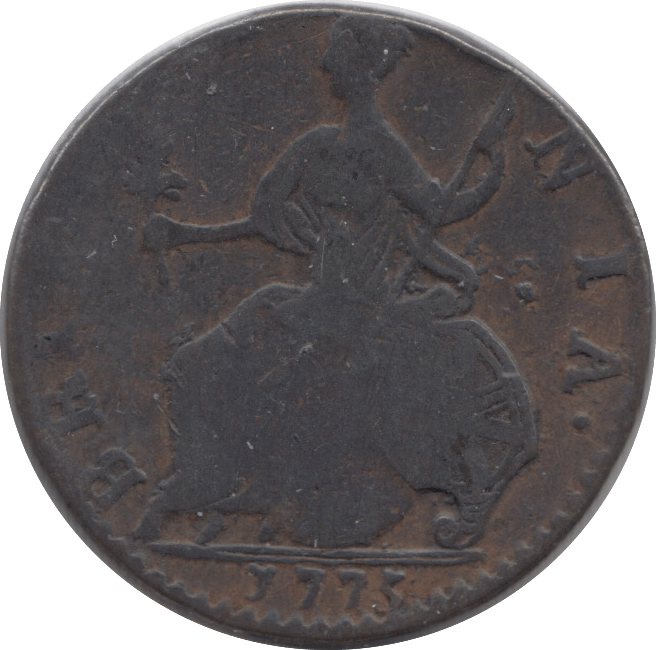 1775 HALFPENNY ( FINE ) 2 - Halfpenny - Cambridgeshire Coins