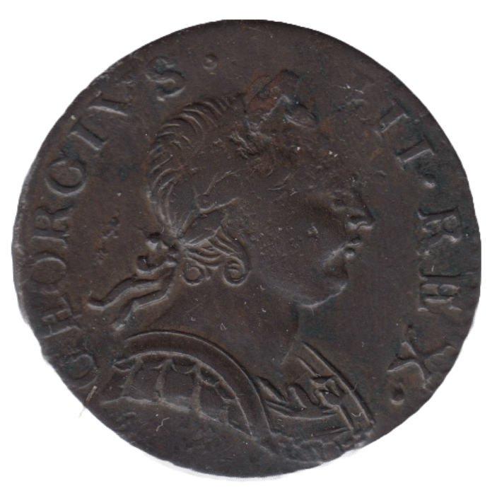 1775 HALFPENNY ( GVF ) - Farthing - Cambridgeshire Coins