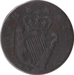 1776 IRELAND HALFPENNY - WORLD COINS - Cambridgeshire Coins