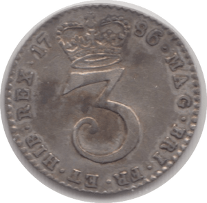 1786 MAUNDY THREEPENCE ( VF ) - Maundy Coins - Cambridgeshire Coins