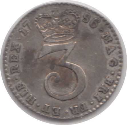 1786 MAUNDY THREEPENCE ( VF ) - Maundy Coins - Cambridgeshire Coins