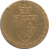 1787 GOLD HALF GUINEA ( NF ) GEORGE III - Guineas - Cambridgeshire Coins