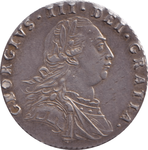 1787 SIXPENCE ( EF ) - sixpence - Cambridgeshire Coins